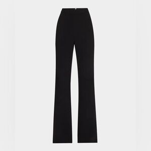 Giambattista Valli Black Wide Leg Trousers Wool Blend Pants IT 38 XXS Made Italy